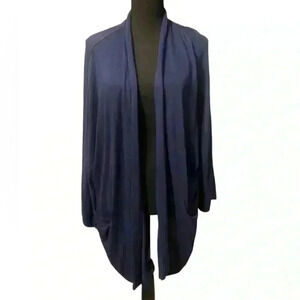 Time and Tru navy blue open front cardigan 3/4 sleeves. Size XXXL 3X